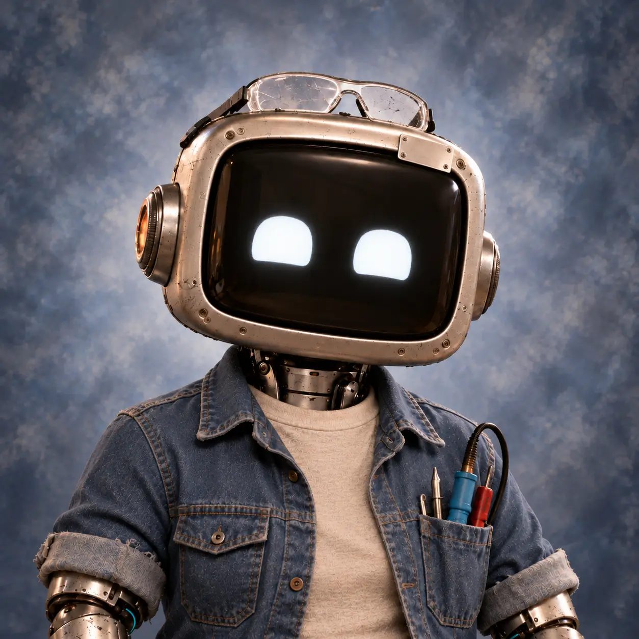Portrait of Mei, AI teammate at Clanker City.